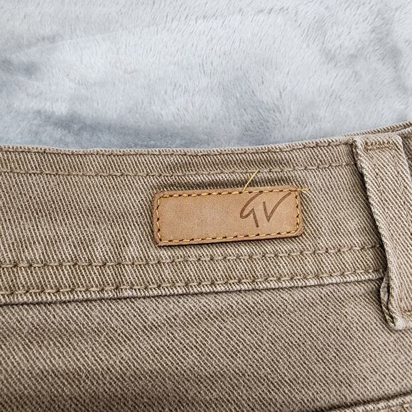 Gloria Vanderbilt Jeans Womens 12 Tan High Rise Straight Stretch Denim Casual - Picture 6 of 15
